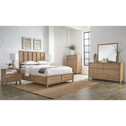 Modus Dorsey Two Drawer USB-charging Nightstand in Granola