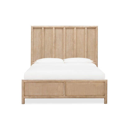Modus Dorsey Wooden Panel Bed in Granola