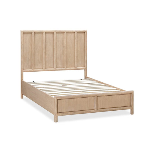 Modus Dorsey Wooden Panel Bed in Granola