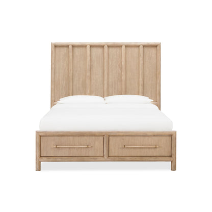 Modus Dorsey Wooden Two Drawer Storage Bed in Granola