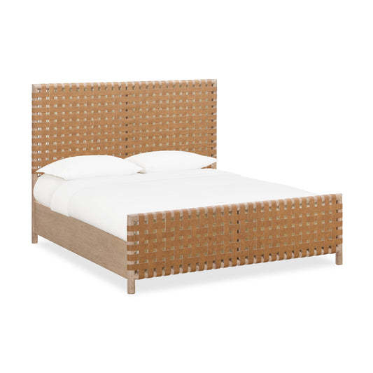 Modus Dorsey Woven Panel Bed in Granola and Ginger