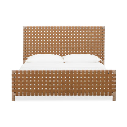 Modus Dorsey Woven Panel Bed in Granola and Ginger