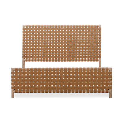 Modus Dorsey Woven Panel Bed in Granola and Ginger