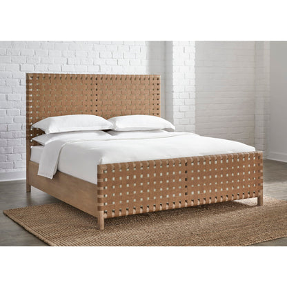 Modus Dorsey Woven Panel Bed in Granola and Ginger