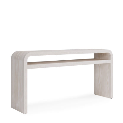 Modus Drake Ash Wood Console Table in Sugar