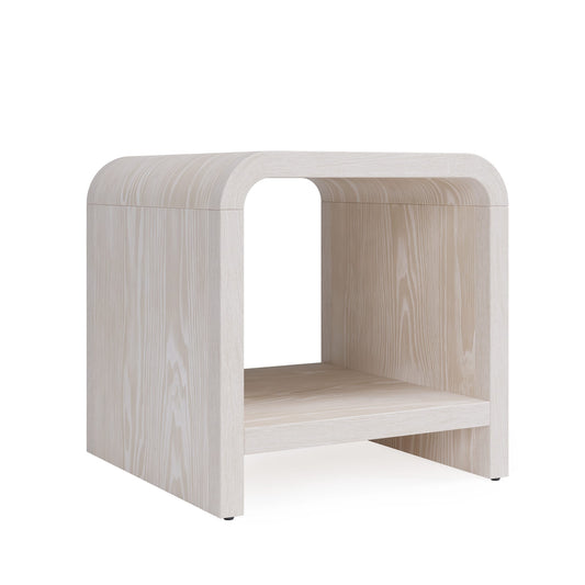 Modus Drake Ash Wood Side Table in Sugar