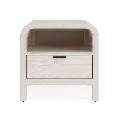 Modus Drake One Drawer One Shelf USB-Charging Nightstand in Sugar