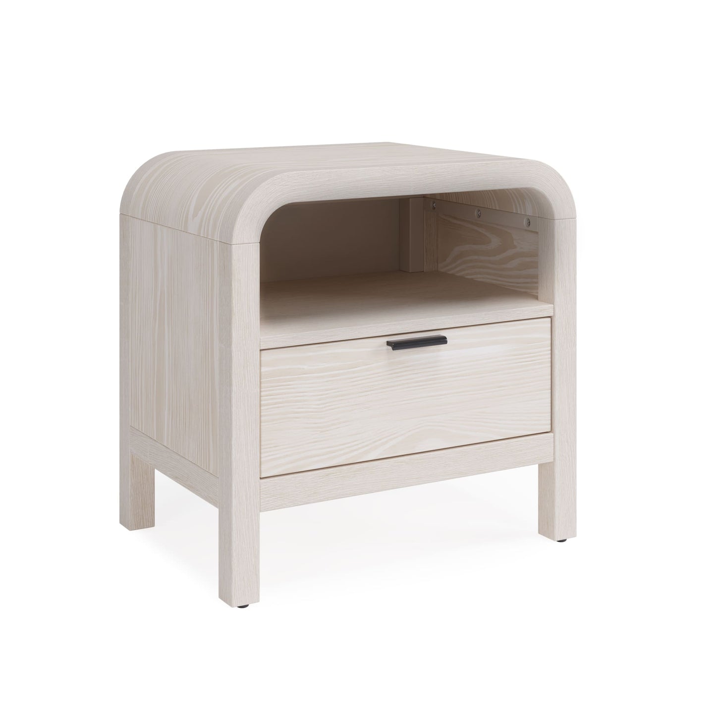 Modus Drake One Drawer One Shelf USB-Charging Nightstand in Sugar