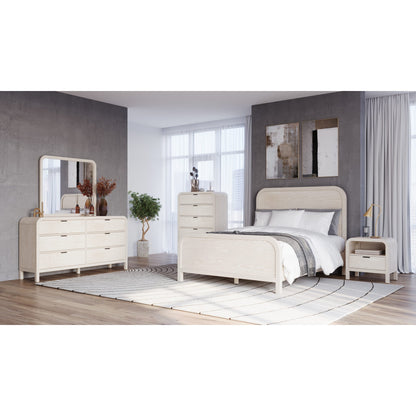 Modus Drake One Drawer One Shelf USB-Charging Nightstand in Sugar
