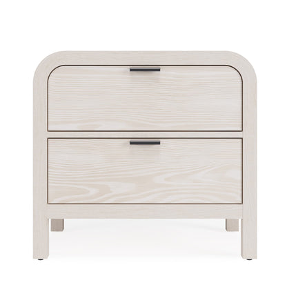Modus Drake Two Drawer USB-Charging Nightstand in Sugar