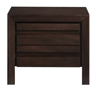 Modus Element Charging Station Nightstand in Chocolate Brown