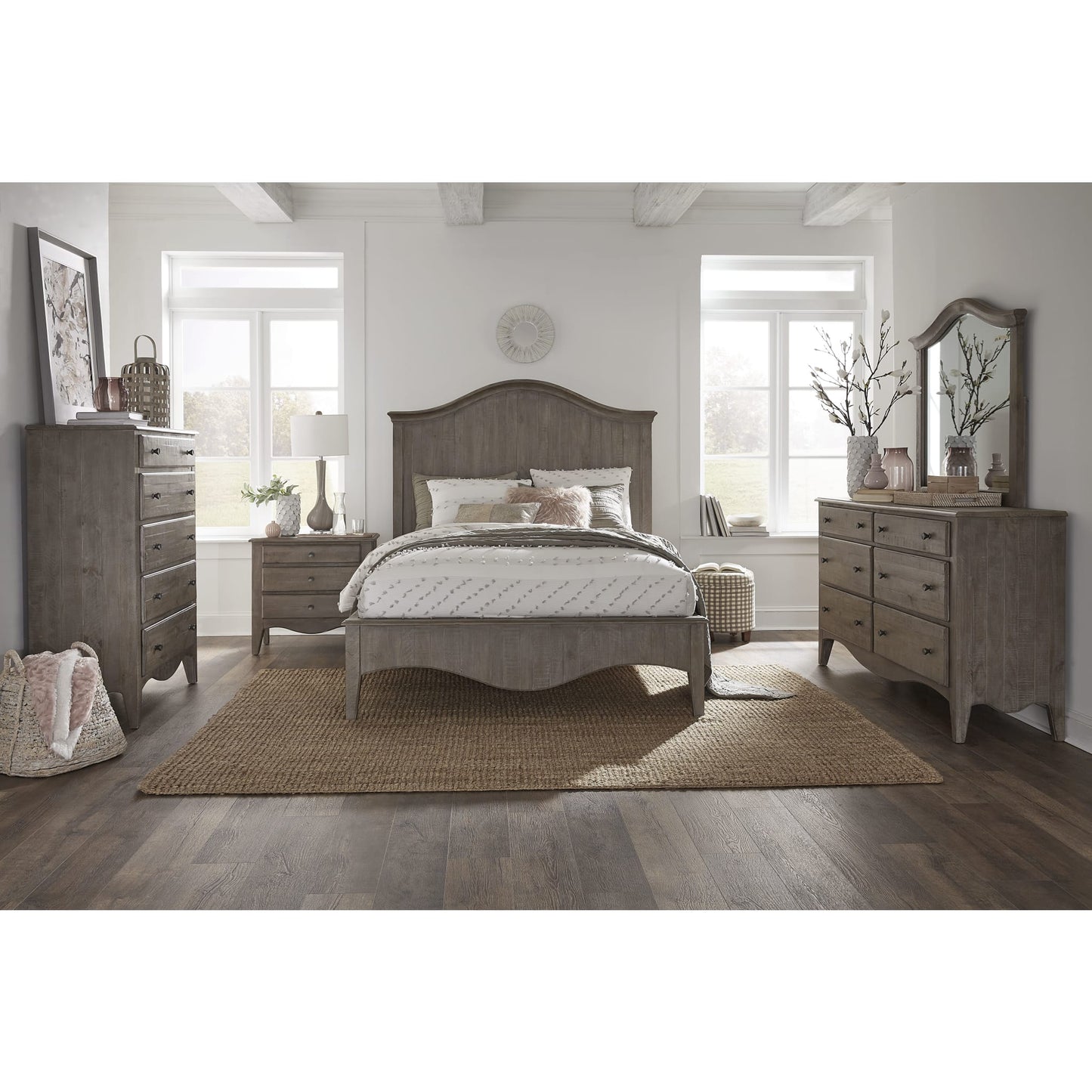Modus Ella Three-Drawer Nightstand in Camel