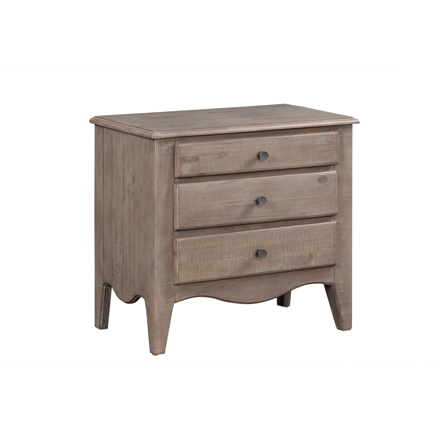 Modus Ella Three-Drawer Nightstand in Camel