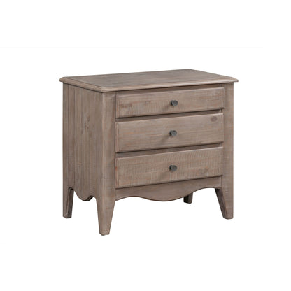 Modus Ella Three-Drawer Nightstand in Camel