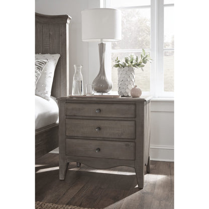 Modus Ella Three-Drawer Nightstand in Camel