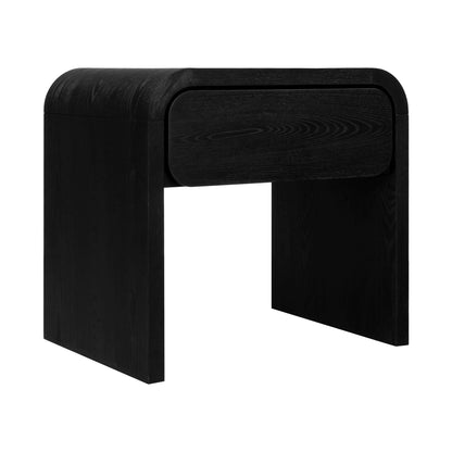 Modus Elora One Drawer Nightstand in Jet Black Ash
