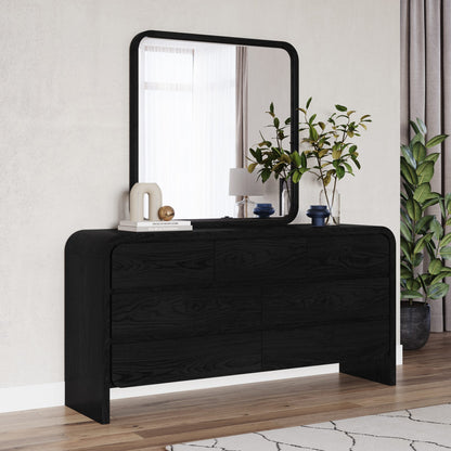 Modus Elora Seven Drawer Dresser in Jet Black Ash