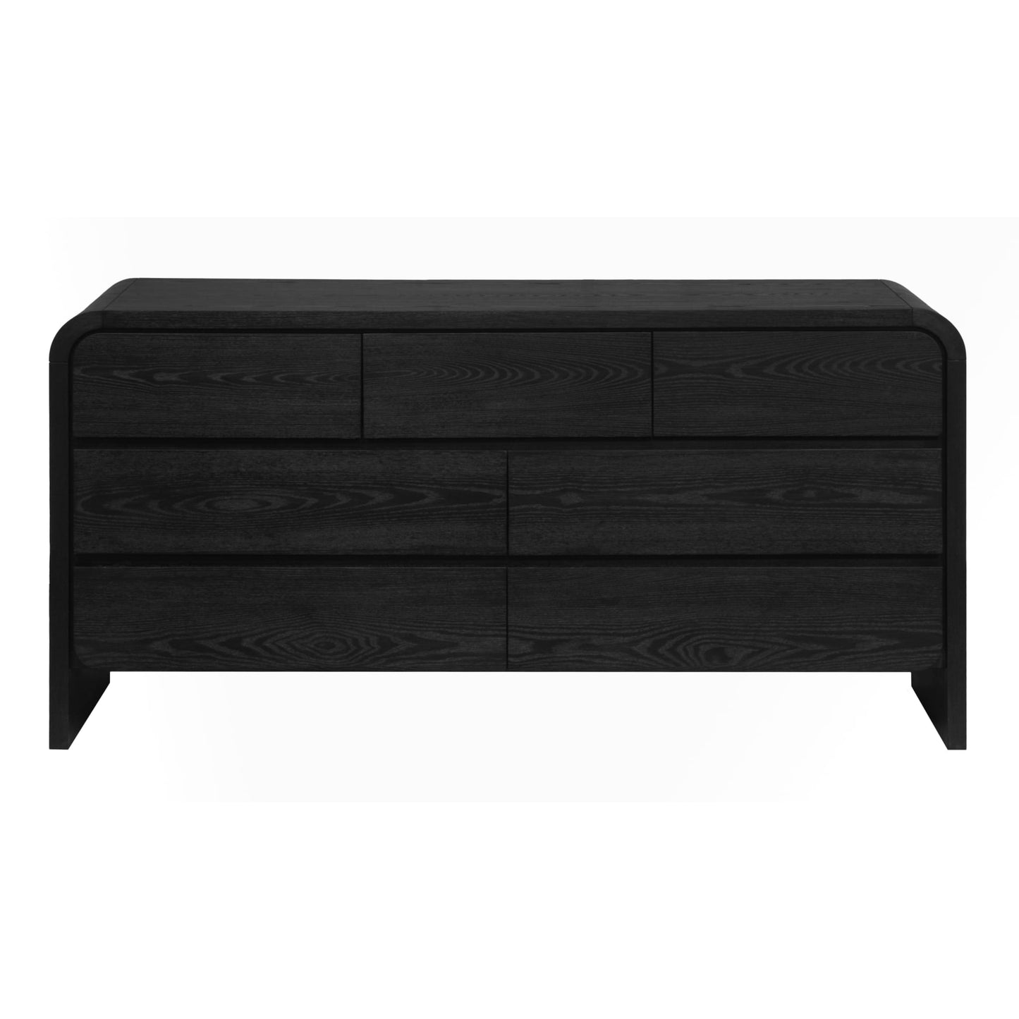 Modus Elora Seven Drawer Dresser in Jet Black Ash