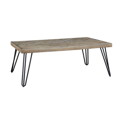 Modus Modus Everson Solid Fir Coffee Table in Sand Dollar