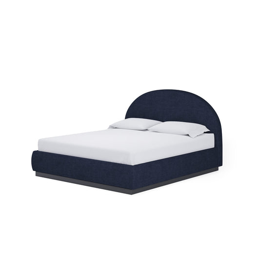 Modus Flex Upholstered Bed in Blue Jeans Chenille