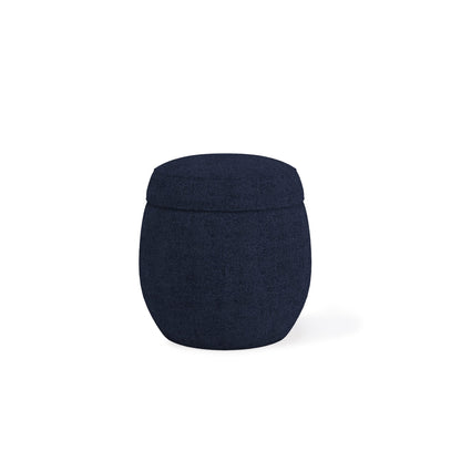 Modus Flex Upholstered Ottoman in Blue Jeans Chenille