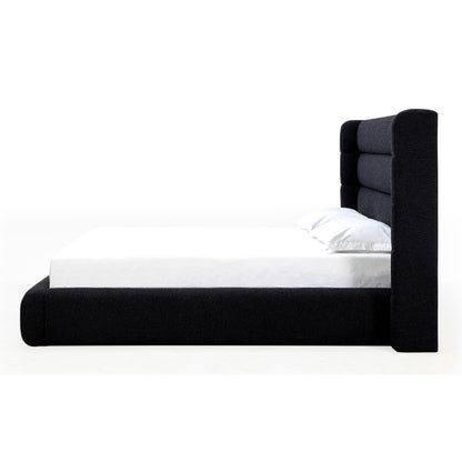 Modus Frank Upholstered Wingback Platform Bed in Ember Boucle