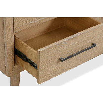 Modus Franklin Three Drawer Two Door White Oak Sideboard in Au Natural