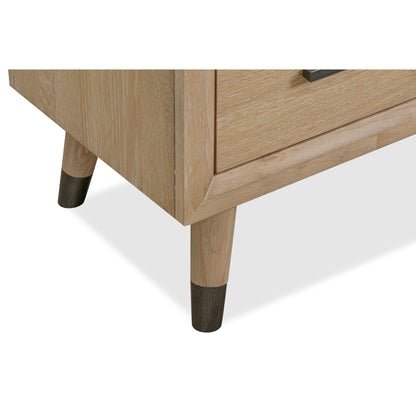 Modus Franklin Three Drawer Two Door White Oak Sideboard in Au Natural