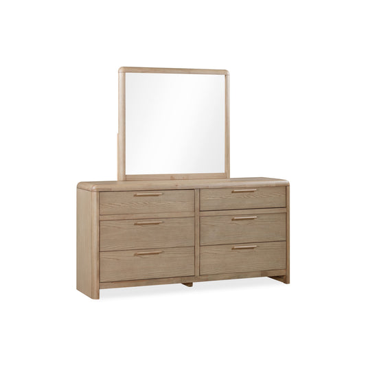 Modus Furano Six Drawer Ash Wood Dresser in Ginger