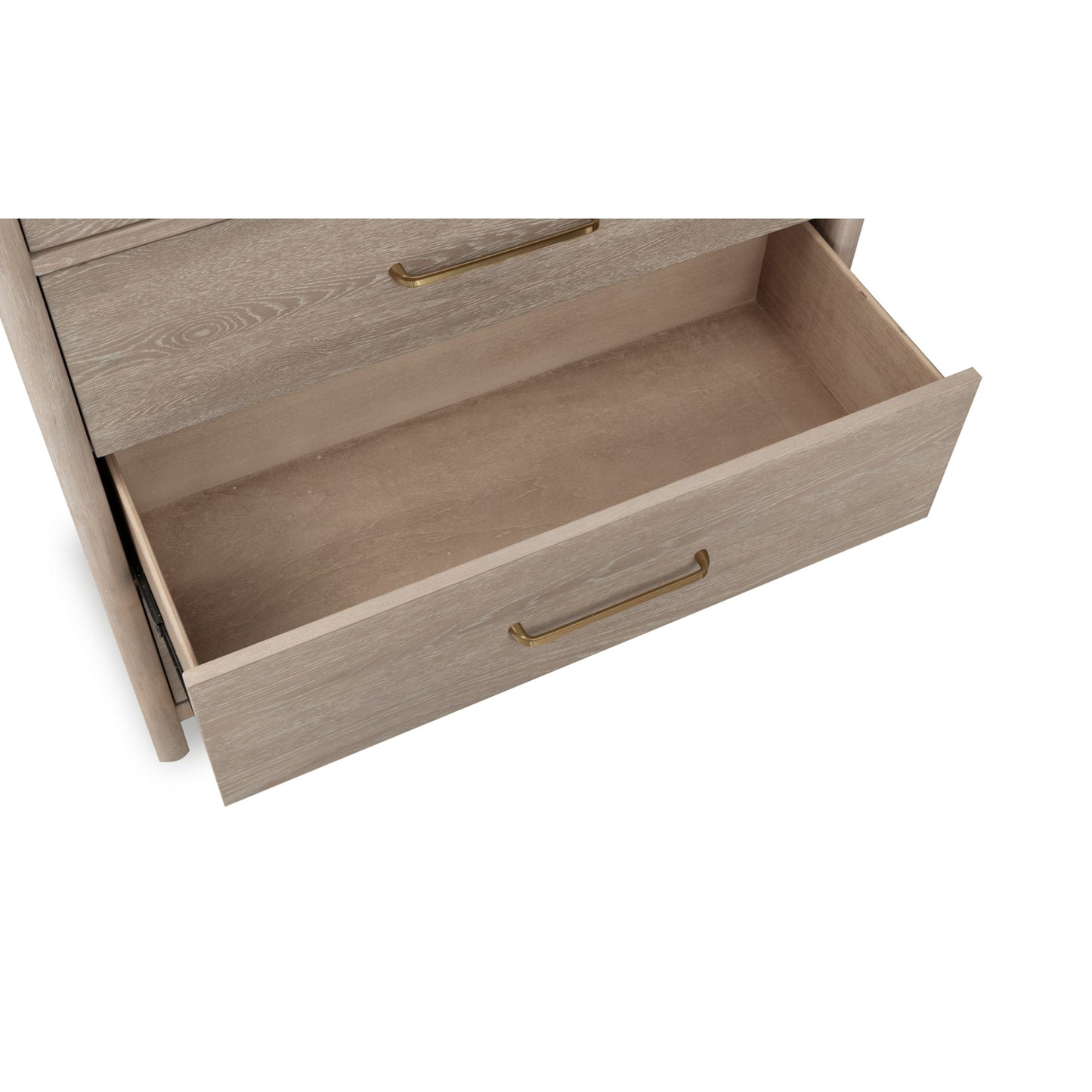 Modus Modus Modus Gardenia Five Drawer Oak Wood Chest in Chai