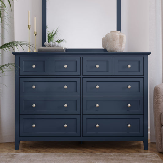 Modus Grace Eight Drawer Dresser in Blueberry