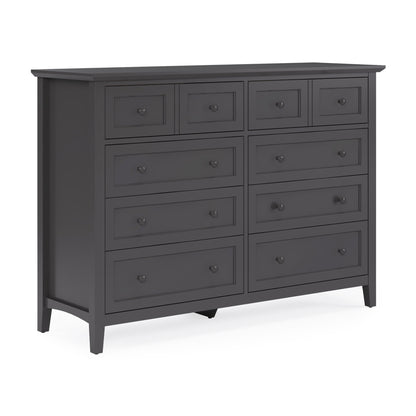 Modus Grace Eight Drawer Dresser in Raven Black
