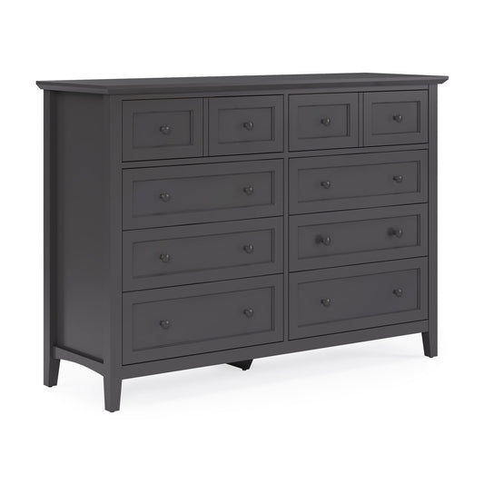Modus Grace Eight Drawer Dresser in Raven Black