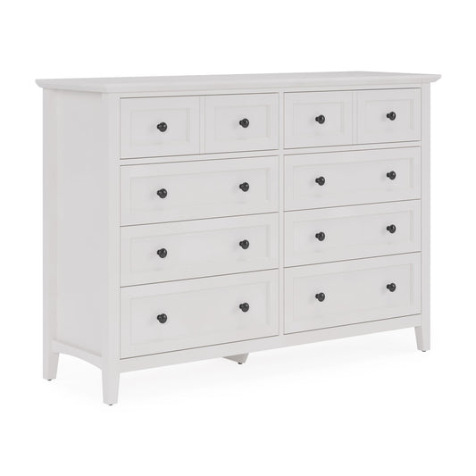 Modus Grace Eight Drawer Dresser in Snowfall White