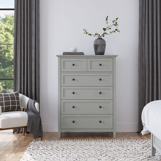 Modus Modus Modus Grace Five Drawer Chest in Elephant Gray