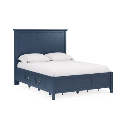 Modus Grace Four Drawer Platform Storage Bed in Blueberry