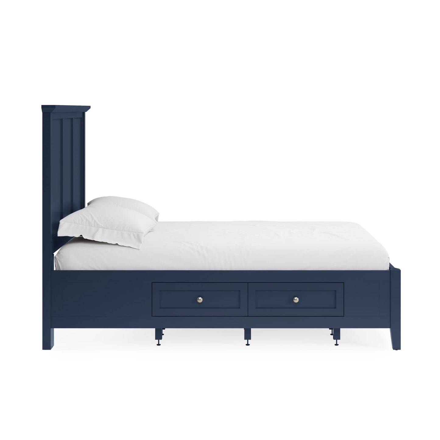 Modus Grace Four Drawer Platform Storage Bed in Blueberry