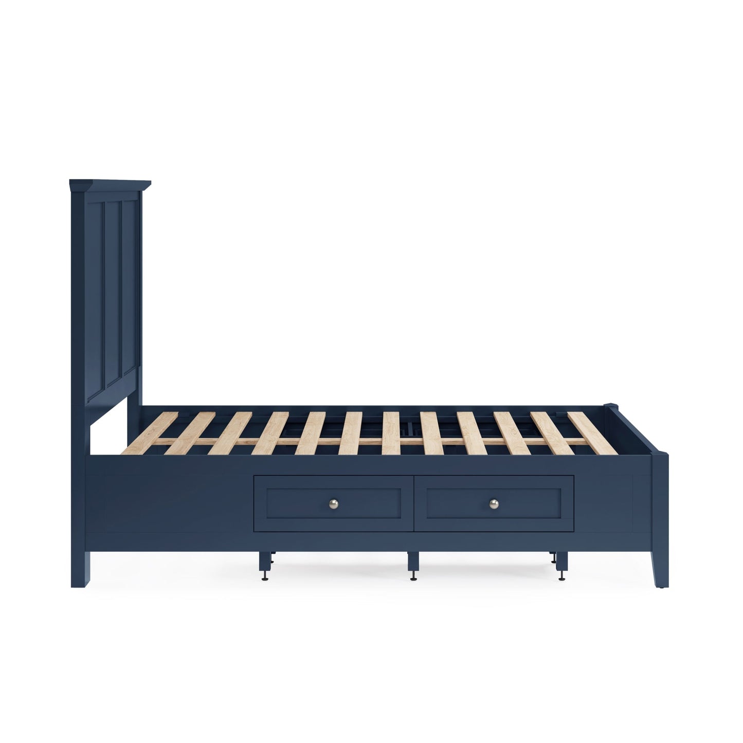Modus Grace Four Drawer Platform Storage Bed in Blueberry