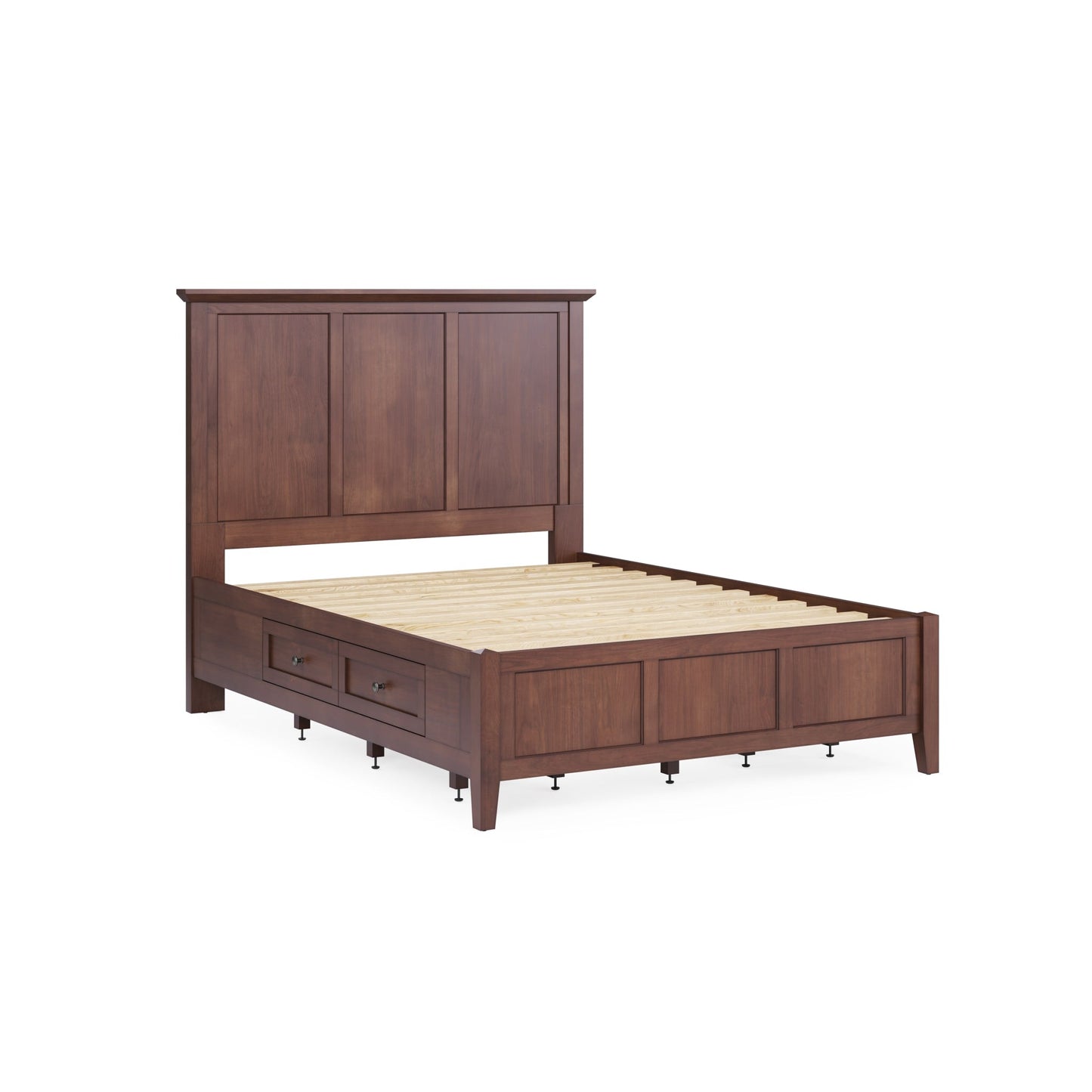 Modus Grace Four Drawer Platform Storage Bed in Dark Mocha