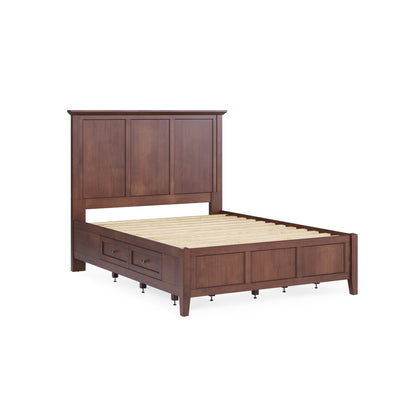Modus Grace Four Drawer Platform Storage Bed in Dark Mocha