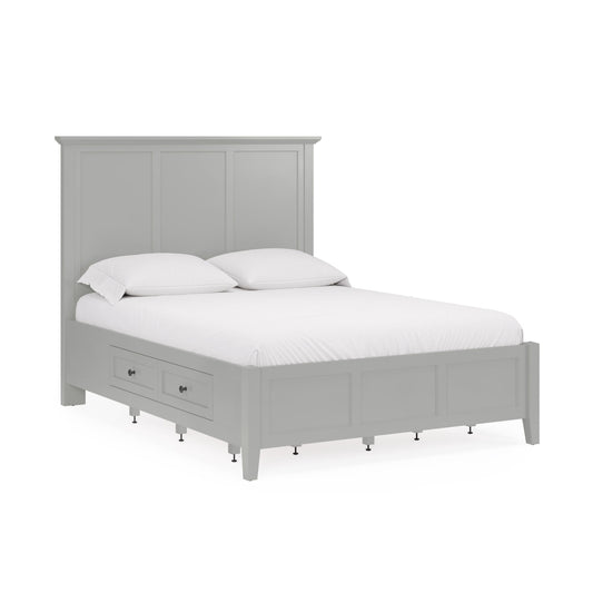 Modus Grace Four Drawer Platform Storage Bed in Elephant Gray