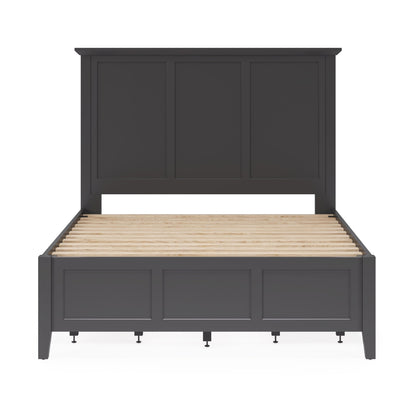 Modus Grace Four Drawer Platform Storage Bed in Raven Black