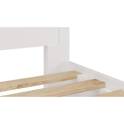 Modus Grace Four Drawer Platform Storage Bed in Snowfall White