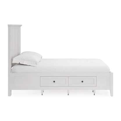 Modus Grace Four Drawer Platform Storage Bed in Snowfall White