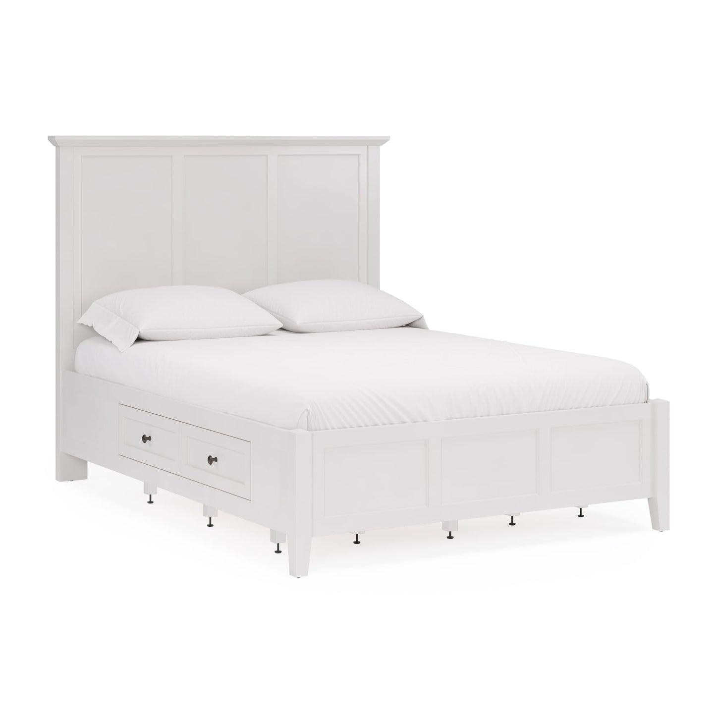 Modus Grace Four Drawer Platform Storage Bed in Snowfall White