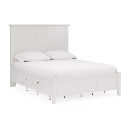 Modus Grace Four Drawer Platform Storage Bed in Snowfall White