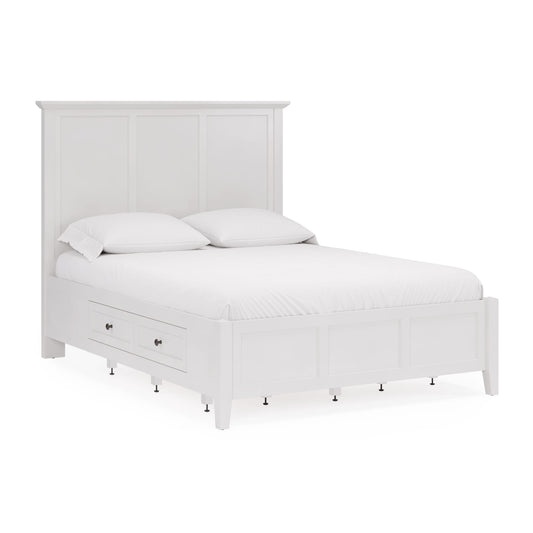 Modus Grace Four Drawer Platform Storage Bed in Snowfall White