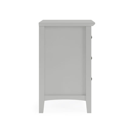 Modus Grace Three Drawer Nightstand in Elephant Grey