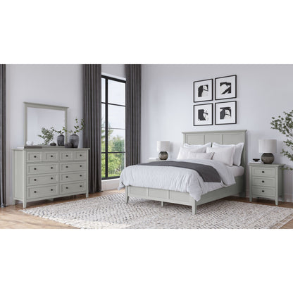 Modus Grace Three Drawer Nightstand in Elephant Grey