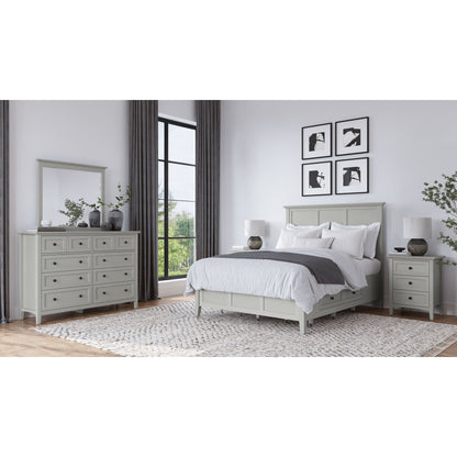 Modus Grace Three Drawer Nightstand in Elephant Grey